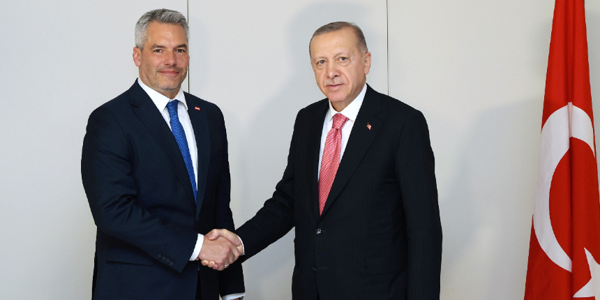 Cumhurbaşkanı Erdoğan, Avusturya Başbakanı Nehammer ile bir araya geldi