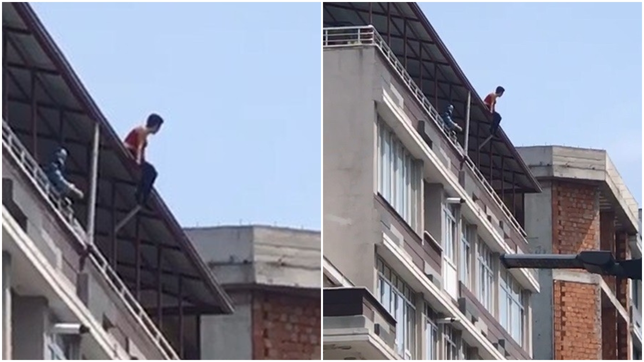 İntihar girişiminde bulunan kadını polis kurtardı