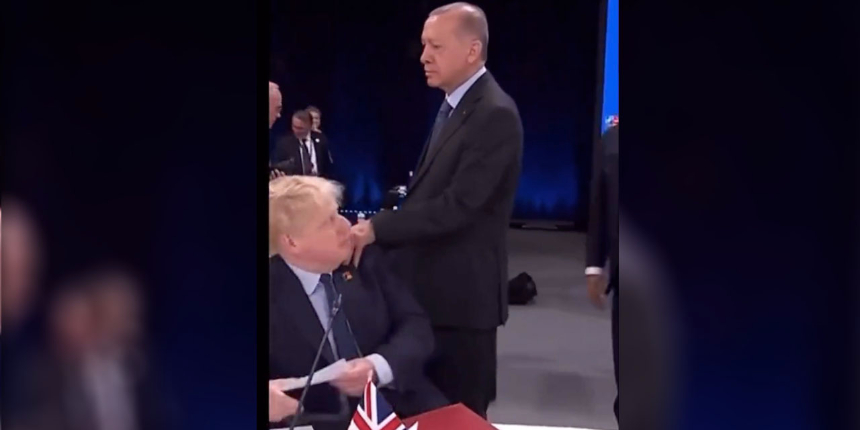 Erdoğan ve Johnson'ın o anları viral oldu: "Erdoğan sıradaki kurbanını seçti" yorumu geldi
