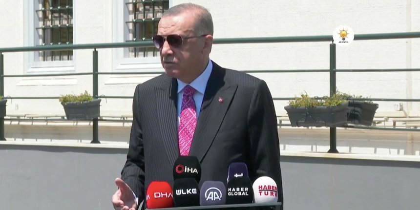 Cumhurbaşkanı Erdoğan:Yunanistan ile savaşa girelim gibi bir derdimiz yok
