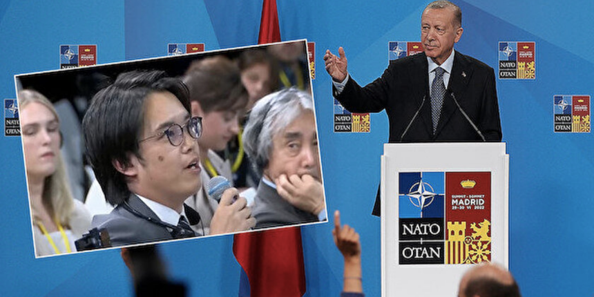 Cumhurbaşkanı Erdoğan'a soru soran Japon gazeteci: "Selamünaleyküm Cumhurbaşkanım"