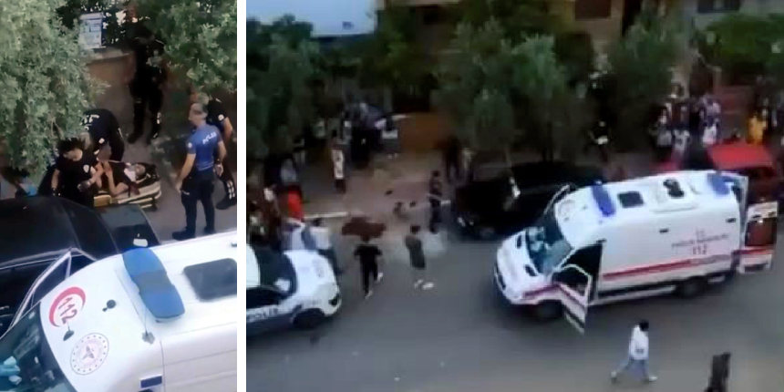 Sevgilisinin boğazını kesti, yardıma gelenleri tehdit etti