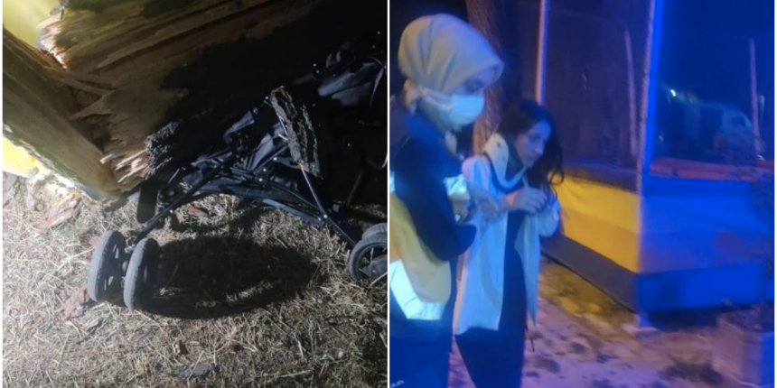 Bursa'da feci olay! Tonlarca ağırlığındaki ağaç devrildi: Minik bebek son anda kurtarıldı