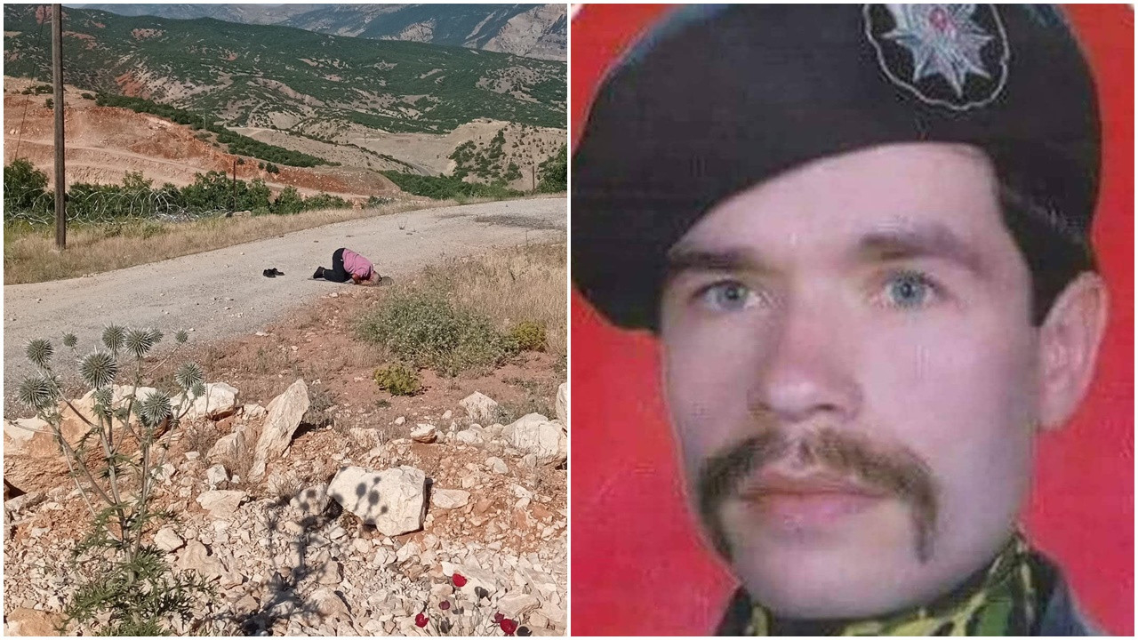 Tunceli'de hüzün dolu anlar! Kardeşinin şehit düştüğü yerde göz yaşlarına boğularak namaz kıldı