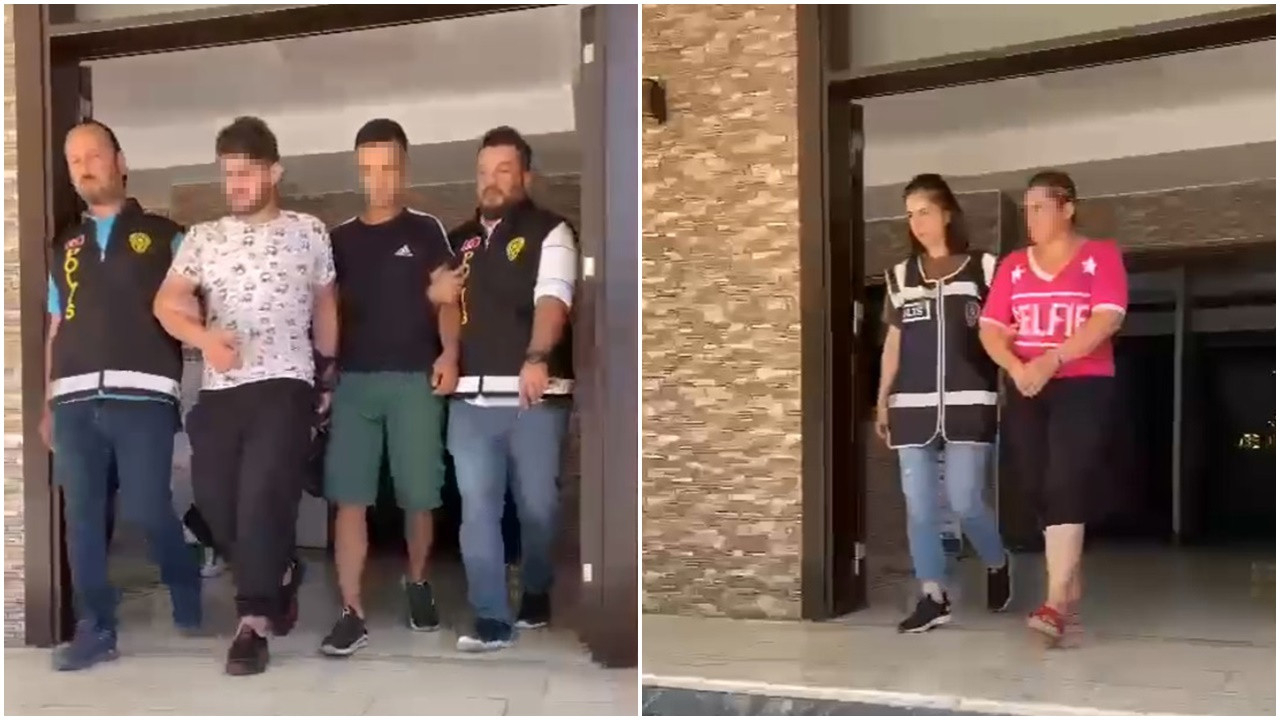 İlişki vaadiyle kandırdıkları erkekleri gasp edip, kadın iç çamaşırı giydirerek video çektiler