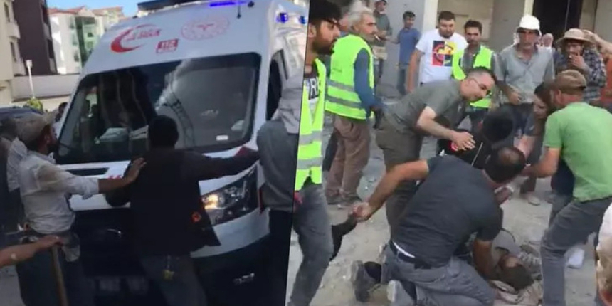İşçiler sağlık ekibine saldırdı! Hastaneye 'geç' kaldırılan işçi yaşamını yitirdi