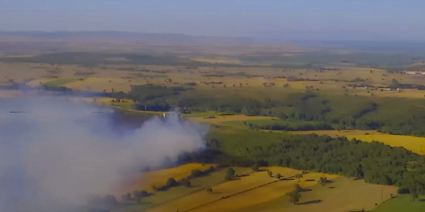 Çanakkale Biga'da orman yangını! Müdahale havadan ve karadan devam ediyor