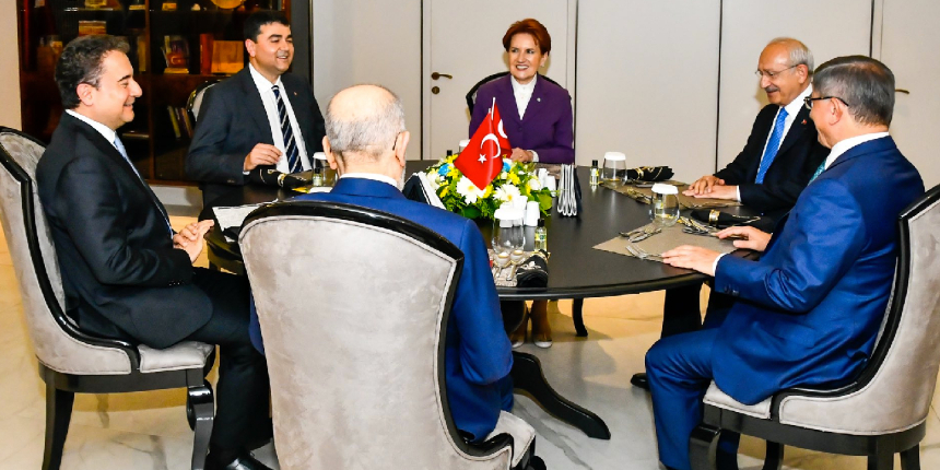 6'lı masa 5. kez kuruldu, Cumhurbaşkanı adayı yine açıklanmadı