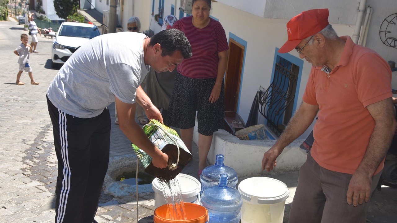 Bodrum'da susuz yaz! 10 gündür suların akmadığı mahallenin sakinleri isyan etti