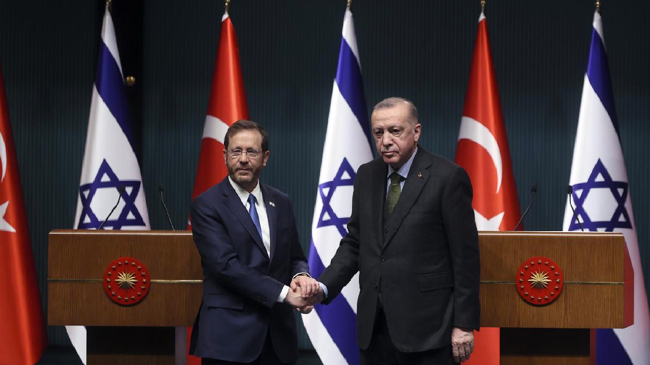 Cumhurbaşkanı Erdoğan, İsrail Cumhurbaşkanı Herzog ile görüştü