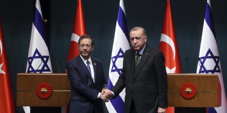 Cumhurbaşkanı Erdoğan, İsrail Cumhurbaşkanı Herzog ile görüştü