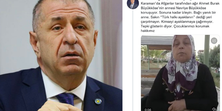 Bir Ümit Özdağ provokasyonu daha! Afganlar tarafından bıçaklandığını söylediği kişi gaspçı çıktı
