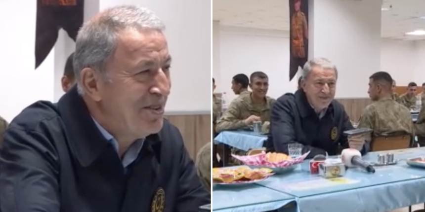 Bakan Akar, bayramı Mehmetçik ile kutladı! Ailelerini telefonla aradı... "Evlatlarımız zımba gibi"