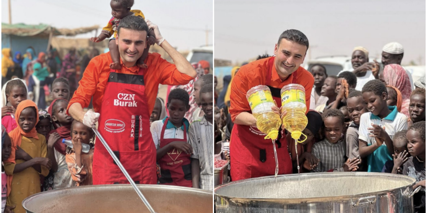CZN Burak, Afrikalı çocukların yüzünü güldürdü