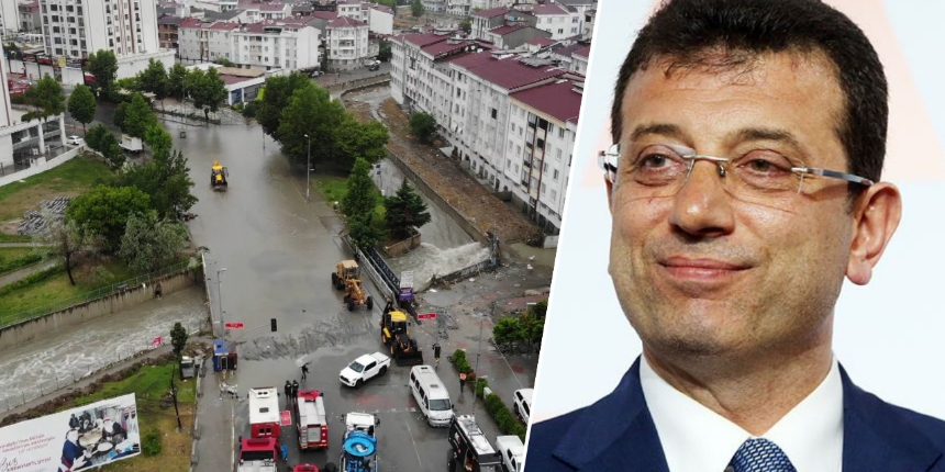 İstanbul'u sel vurdu! İmamoğlu yine ortada yok... 'Muğla'da tatilde' iddiası!