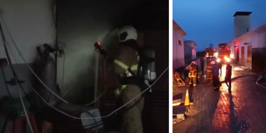 Bandırma Açık Cezaevi'nde korkutan yangın