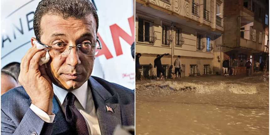 İstanbullu sel felaketiyle mücadele ederken İmamoğlu geceliği 24 bin TL'lik otelde sefa sürmüş!