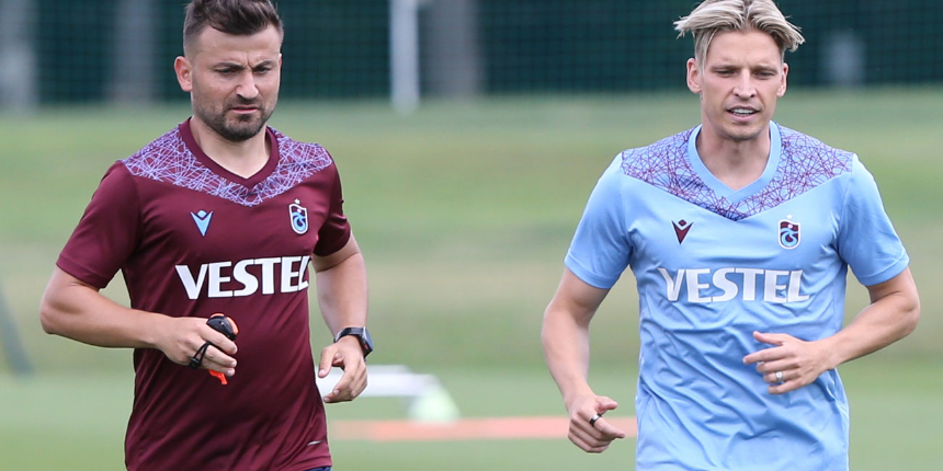 İzni sona eren yeni transfer Jens Stryger Larsen de bordo-mavili takımın kampına katıldı