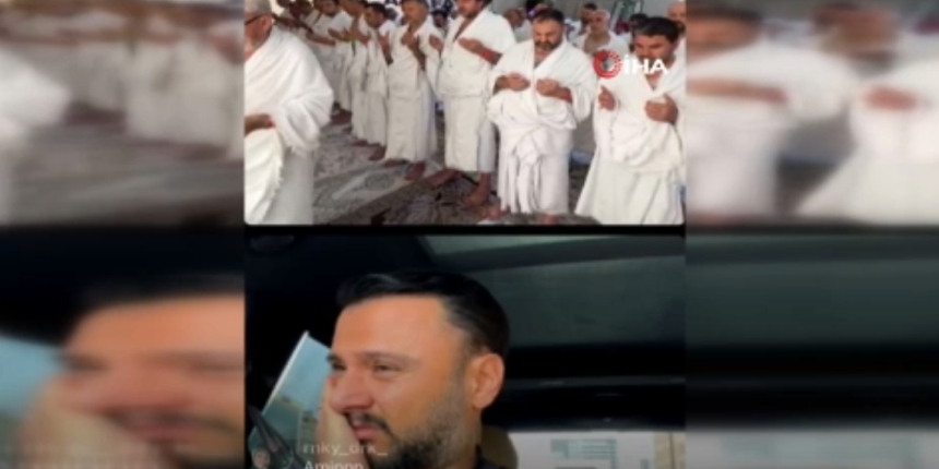 Arafat vakfesinden yapılan canlı yayına katılan Alişan gözyaşlarına boğuldu