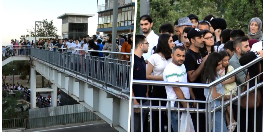 Avcılar’daki metrobüs durağına insan seli: Adım atacak yer kalmadı