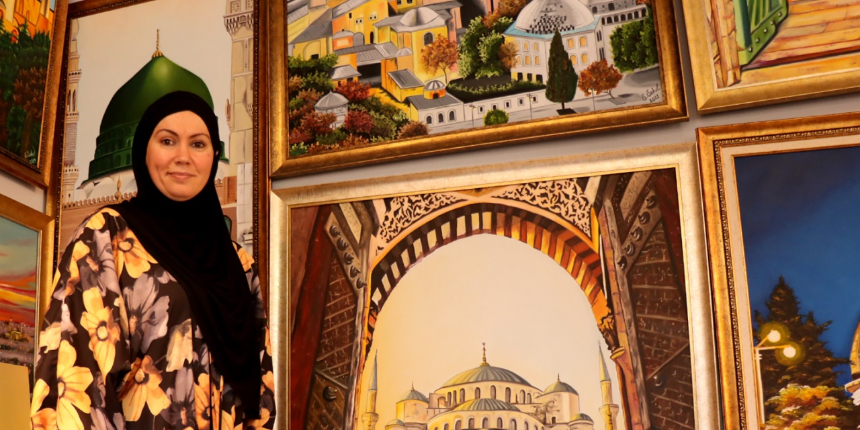30 yıl sonra çocukluk hayalini gerçekleştirip Ressam oldu