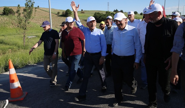 Kılıçdaroğlu yürüyüşte ikinci günü tamamladı!
