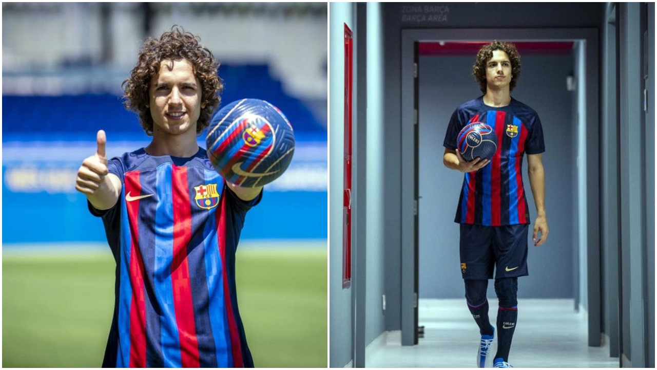 Barcelona'ya transfer olan Emre Demir, yeni takımının formasını giydi