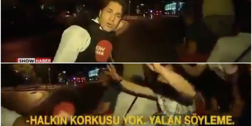 'Halk korkmuş' diyen Show muhabirine halktan tepki:  'Korkmuyoruz yalan söyleme'