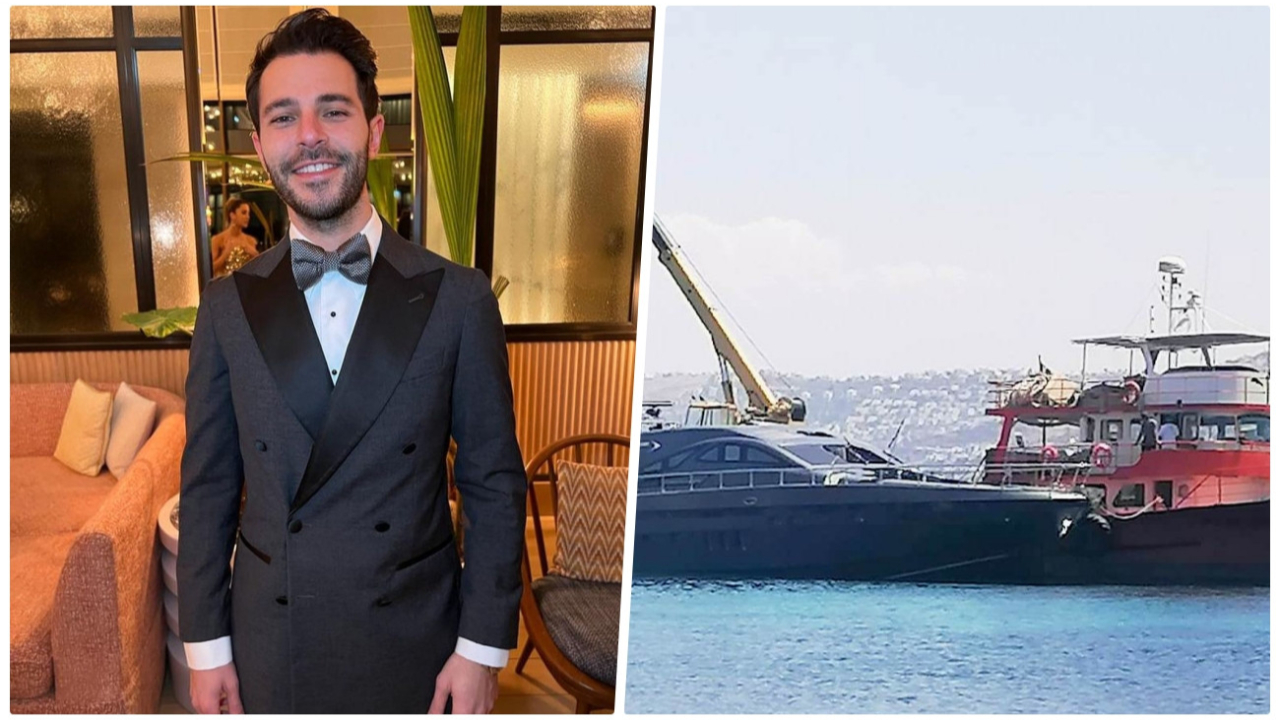 Lüks yatı sulara gömülmüştü... Hakan Sabancı tersanedeki yatını görmeye gitti