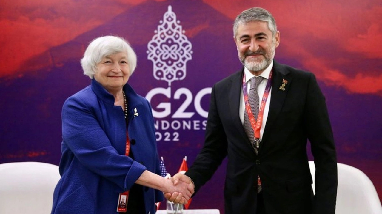Hazine ve Maliye Bakanı Nureddin Nebati, ABD'li mevkidaşı ile görüştü! Gündem: Küresel ekonomik sıkıntılar...