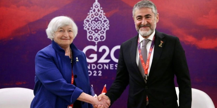 Hazine ve Maliye Bakanı Nureddin Nebati, ABD'li mevkidaşı ile görüştü! Gündem: Küresel ekonomik sıkıntılar...