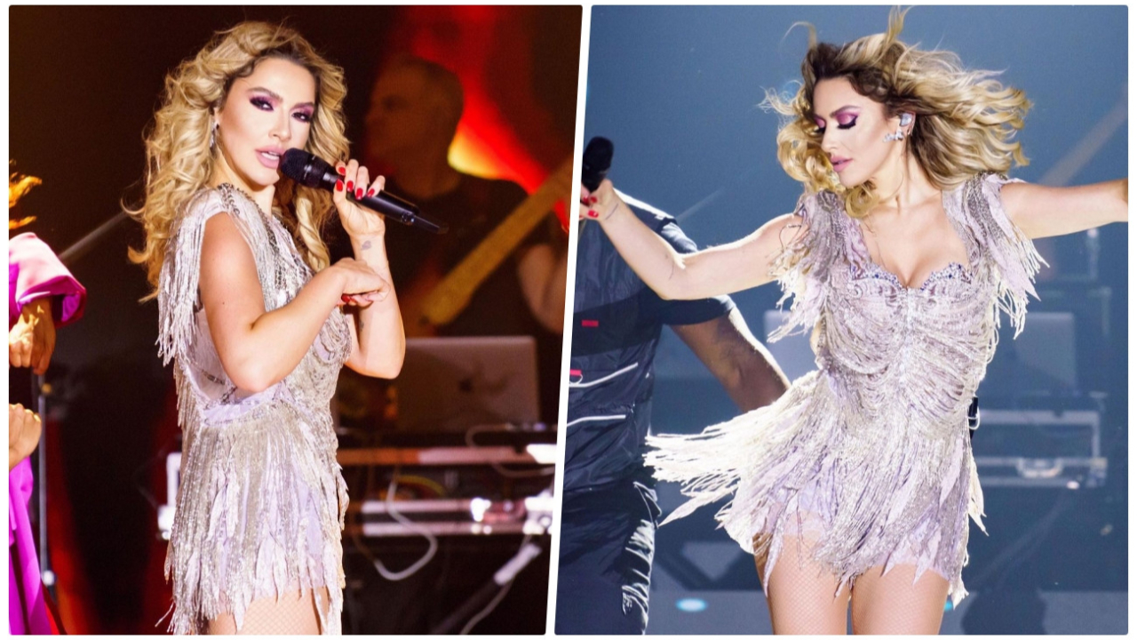 Hadise'nin konser tarzı... Mayo gitti, yerine tayt geldi