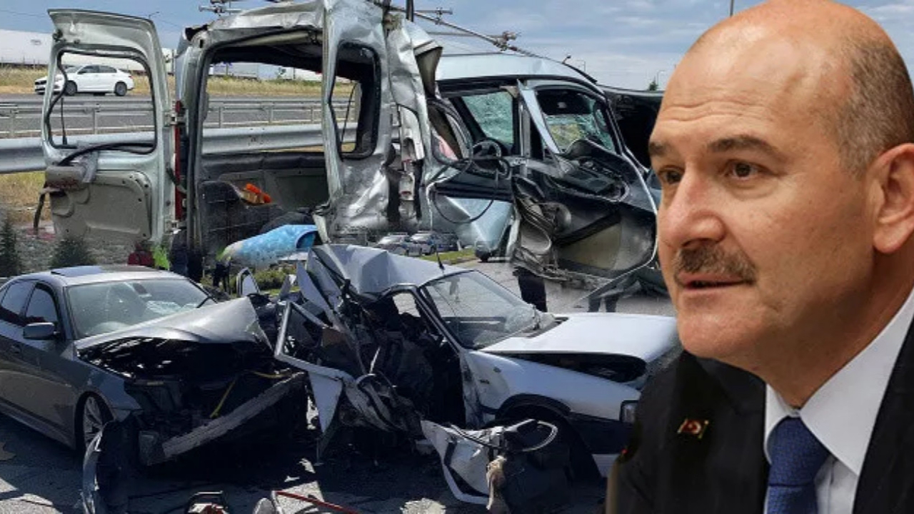 Bakan Soylu duyurdu: Bayram tatilinde, ülke genelinde 53 ölümlü trafik kazasında  67 can kaybı yaşandı!