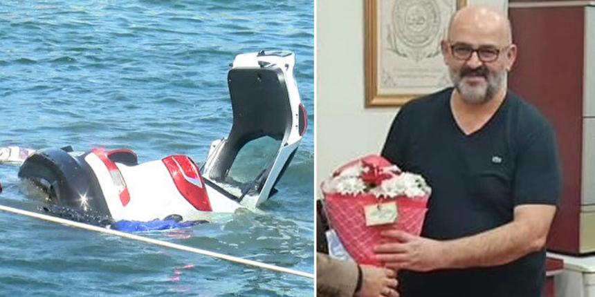 Şile'de korkunç kaza: Otomobil denize uçtu! Felçli iş adamı öldü, oğlu kurtuldu!