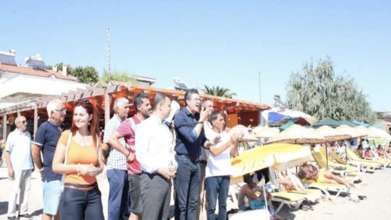 CHP'li heyetin sahilde yaptığı miting çağrısı tepki çekti!