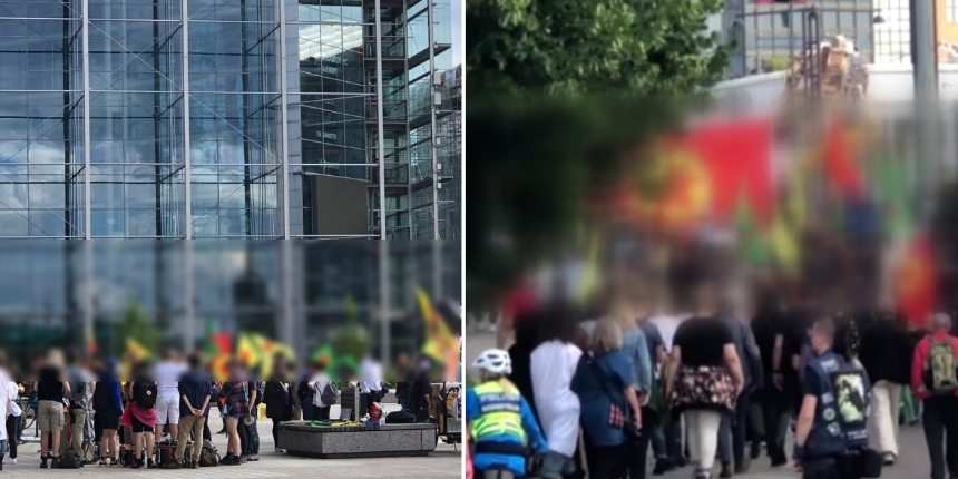 PKK sempatizanları yine sokaklara döküldü: Helsinki'de "Satılık Finlandiya" sloganları!