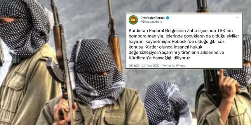 Türkiye, PKK'nın Zaho oyununu bozdu ama Diyarbakır Barosu, TSK'yı çocukları bombalamakla suçladı