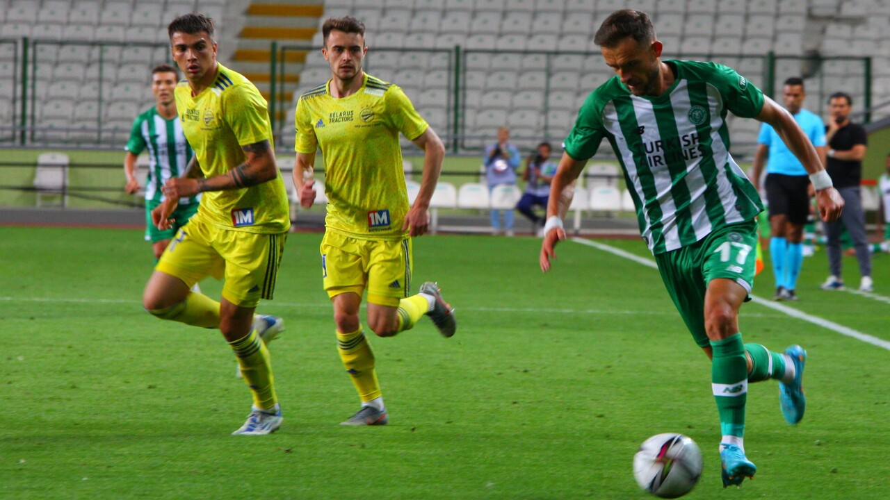 Konyaspor tur kapasını ardına kadar araladı, BATE Borisov'u 3-0 mağlup ettiler