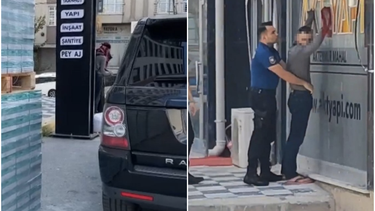 Kadın kıyafeti giyip başörtü takan adam görenleri şaşırttı! Olaya polis müdahale etti