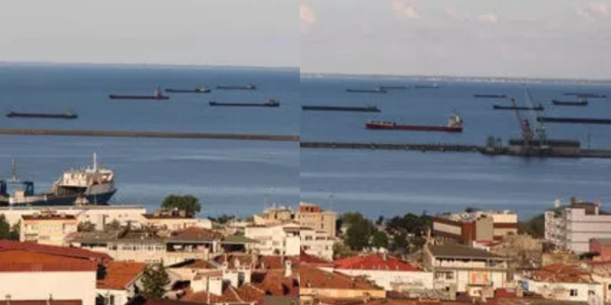 Onlarca gemi Karadeniz'de bekliyor: Dikkat çeken görüntünün nedeni belli oldu!