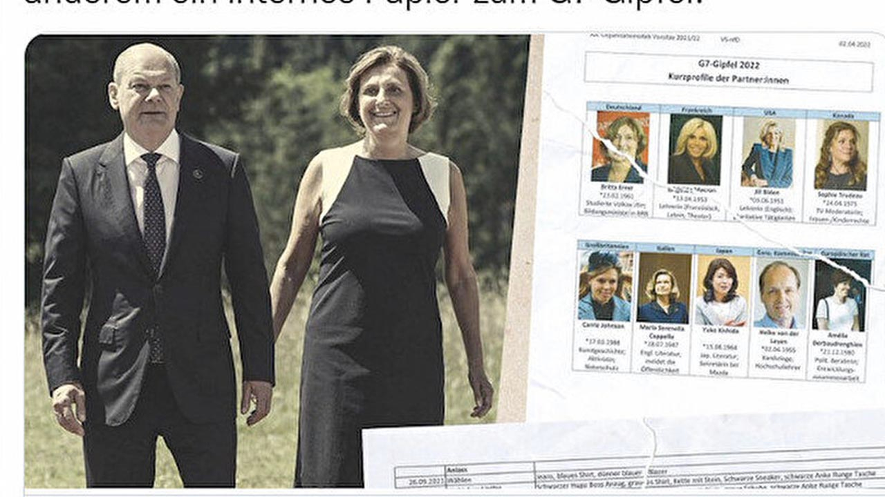 Almanya Başbakanı Scholz'un çöpünden 'devlet sırrı' çıktı! G7 zirvesinden notlar da bulundu