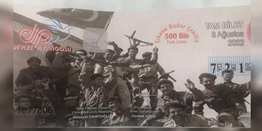 KKTC'de piyango rezaleti: EOKA'lı teröristlerin fotoğrafını bastılar