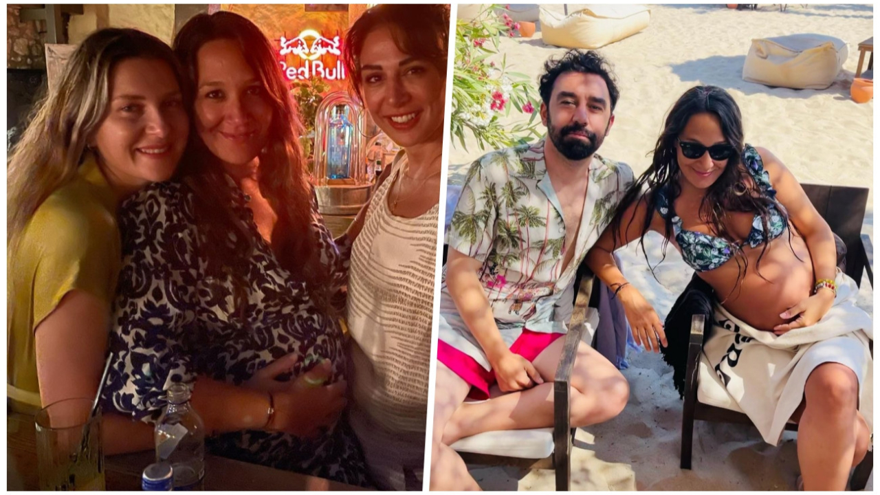 Doğum için gün sayan Gupse Özay'dan karnı burnunda yeni pozlar... Hamilelik karelerine beğeni yağdı