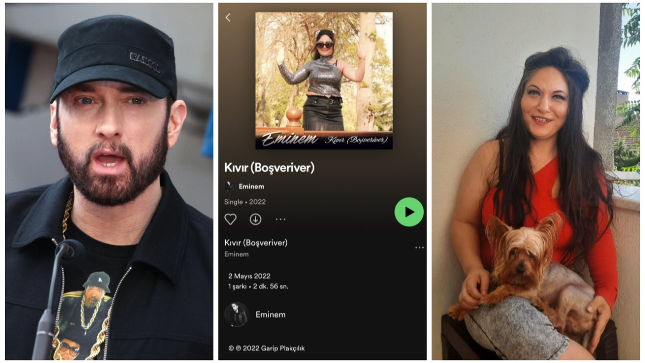 Eminem'in Spotify hesabına şarkısı yüklenen Emine Şahin'den açıklama