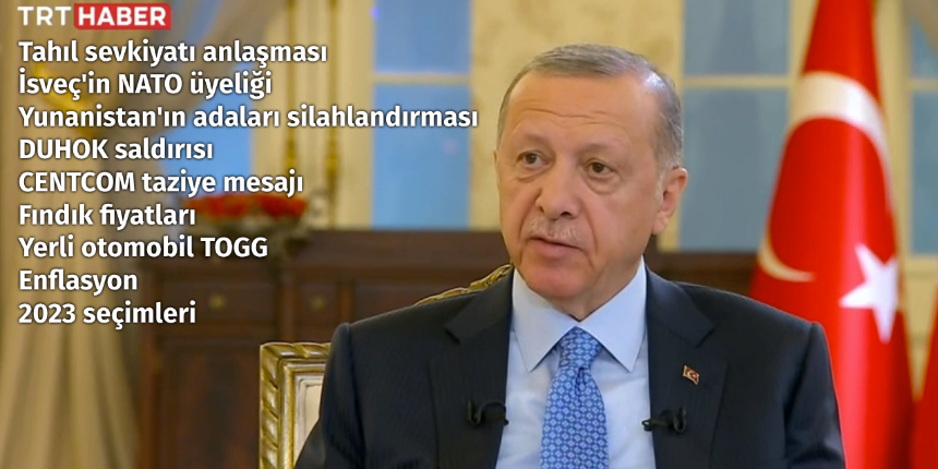 Cumhurbaşkanı Erdoğan'dan TRT özel yayınında önemli açıklamalar
