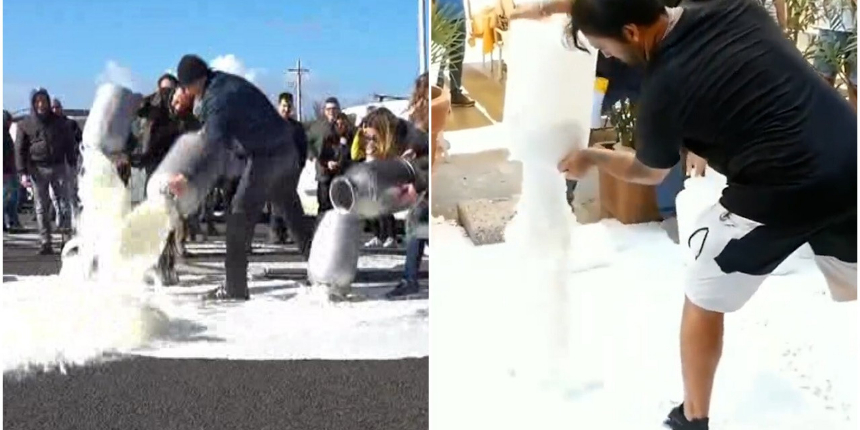 Dünya medyası İtalya'daki süt dökme eylemini görmezden geldi!