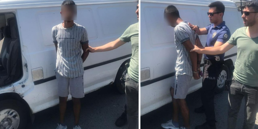 Üvey babasını öldüren 17 yaşındaki genç, dedesiyle kaçarken yakalandı