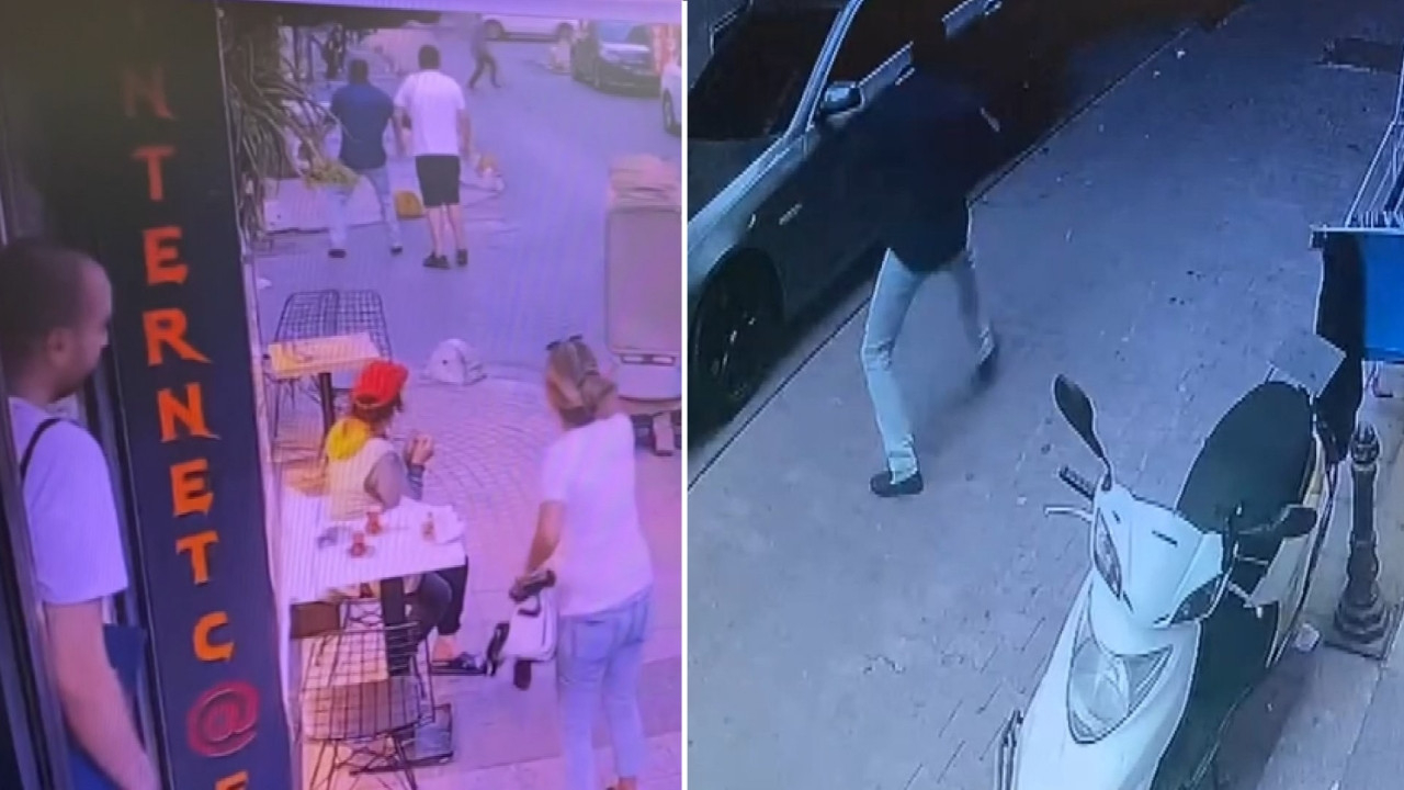 Kadıköy'deki silahlı çatışmanın yeni görüntüleri ortaya çıktı: Sokaktan geçen vatandaş yaralandı!