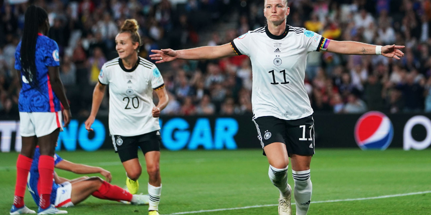 Almanya, Fransa'yı 2-1'le geçti! Avrupa Kadınlar Futbol Şampiyonası'nda finalin adı belli oldu