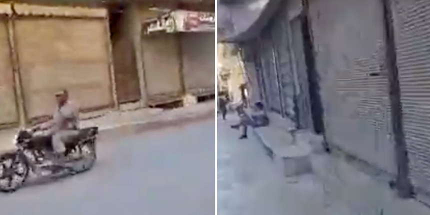 Münbiç'te PKK'nın dayattığı zorunlu askerlik uygulamasını protesto eden esnaflar kepenk kapattı!